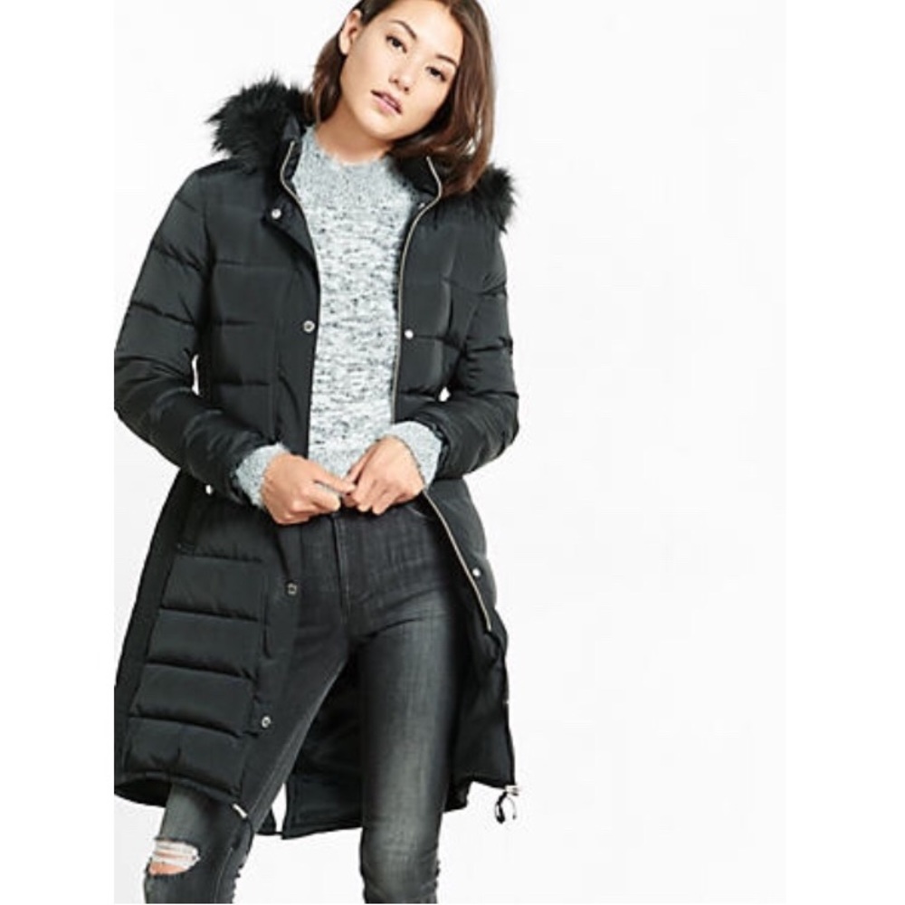 EXPRESS Winter Coat Black XS Outerwear *BRAND NEW*